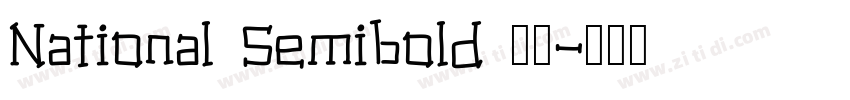 National Semibold 粗体字体转换